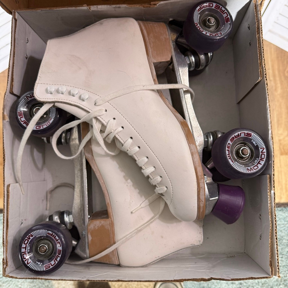 Riedell rare model 121 Performance roller skates competitive figure skating sz 9 - Picture 11 of 13